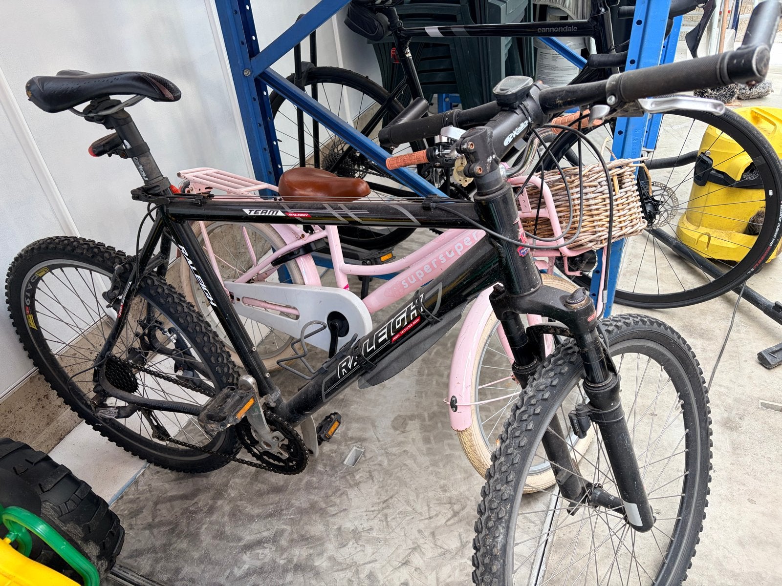Raleigh Team Mountainbike - Zwart, Gebruikt, Fietsen en Brommers, Gebruikt, Hardtail, 53 tot 57 cm, Ophalen