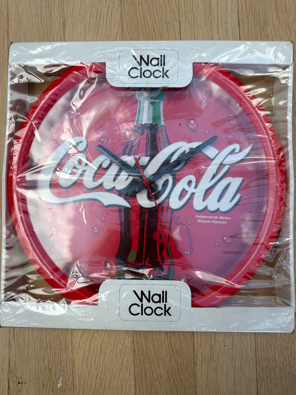 Coca-Cola Wandklok - Vintage Verzamelobject, Wandklok, Vintage, Analoog, Werkt op batterijen