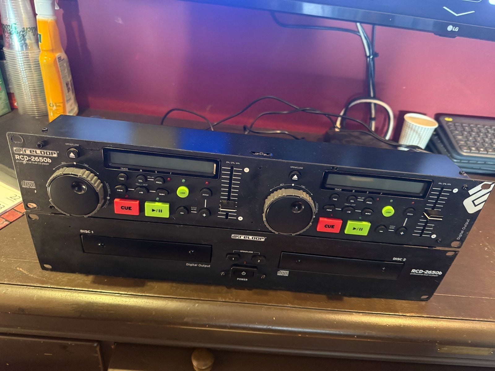 Reloop RCD-2650b Professionele Dubbele CD-speler, Ophalen of Verzenden, Gebruikt, Overige merken