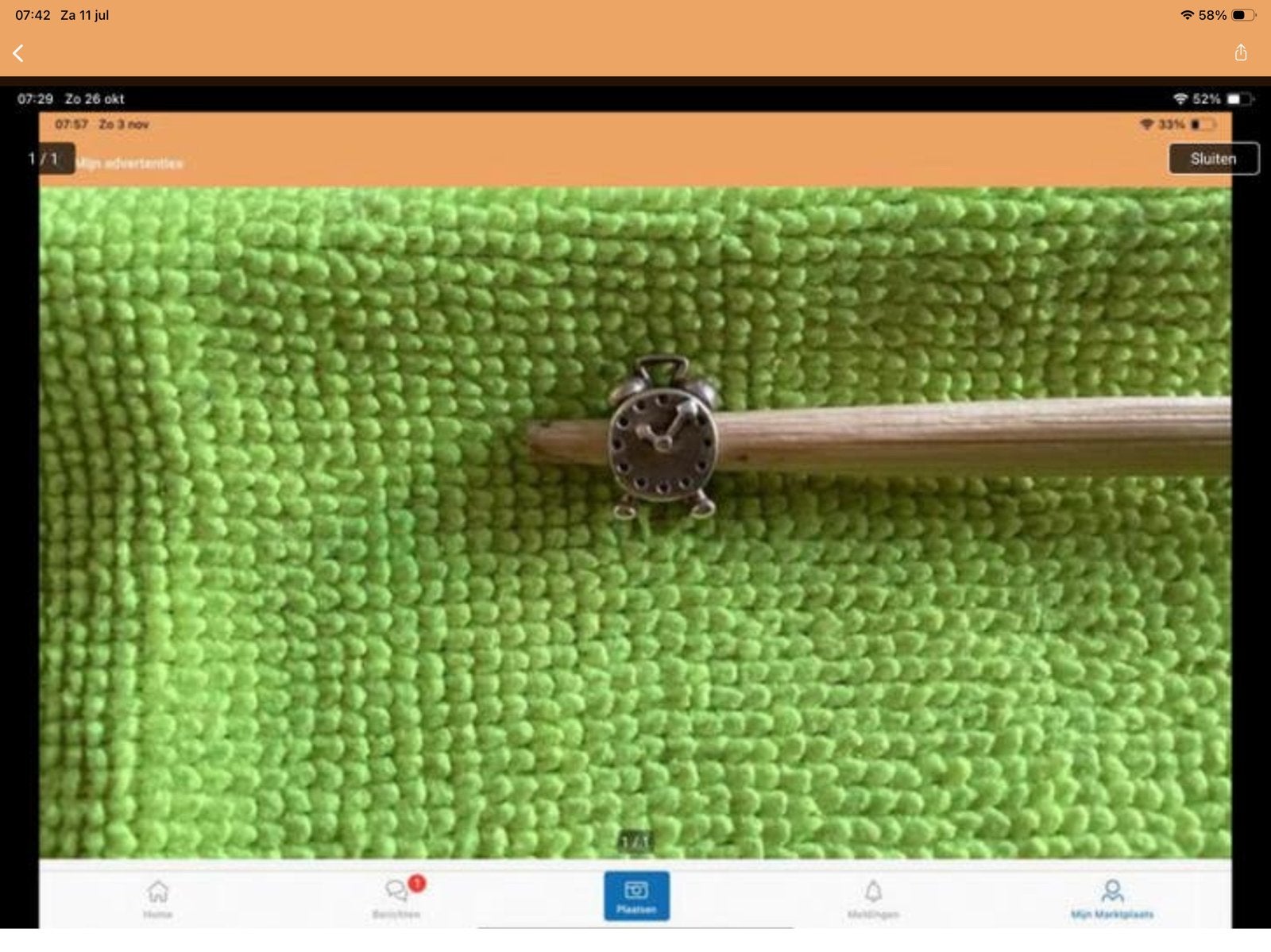 Pandora Bedel klokje, Ophalen of Verzenden, Zo goed als nieuw, Zilver, Pandora