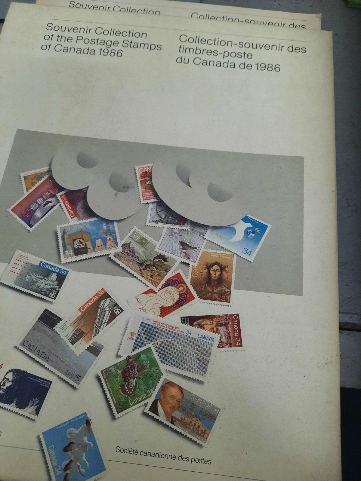 Souvenir Collectie Postzegels Canada 1986, Ophalen of Verzenden
