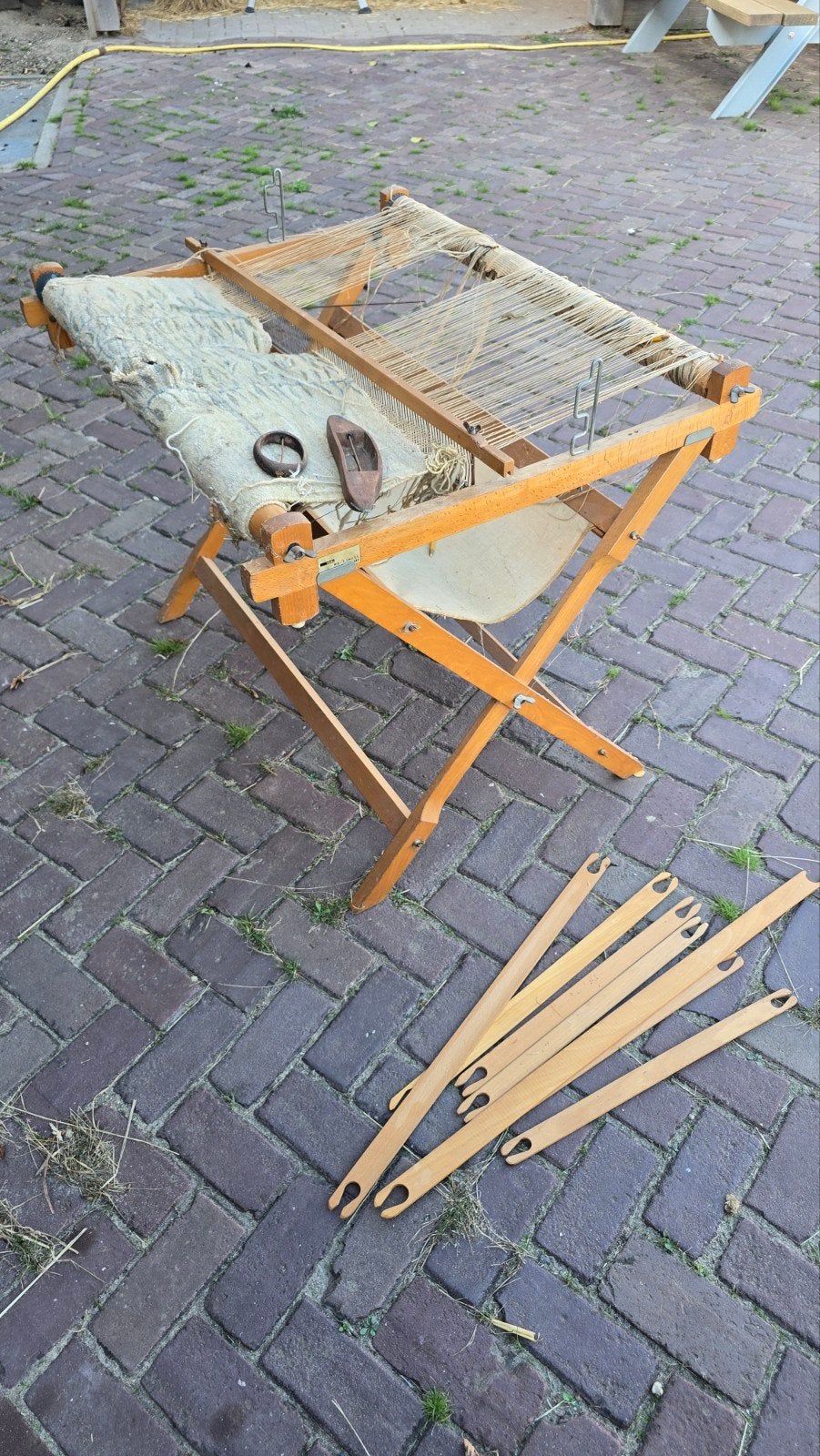 Vintage Vinks Weefgetouw - Compleet met accessoires, Ophalen, Gebruikt, Gereedschap of Toebehoren, Hout