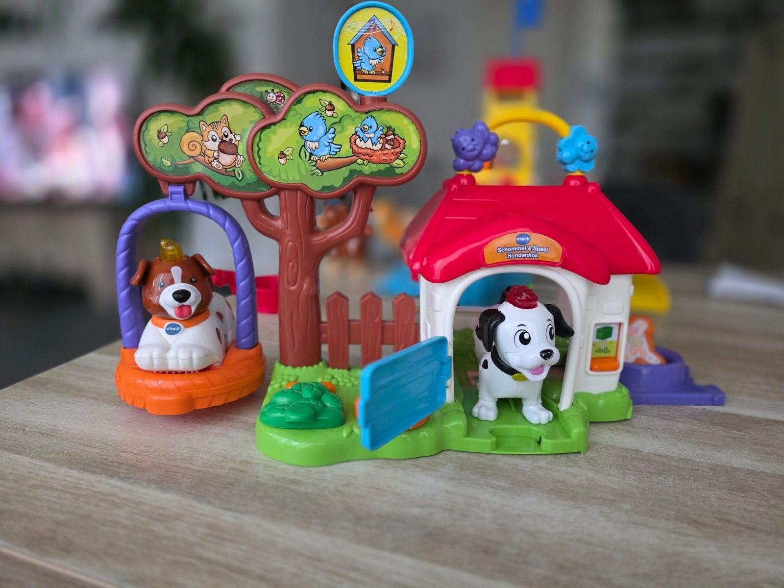 VTech Zoef Zoef Dieren Hondenspeeltuin met 2 honden, Ophalen of Verzenden, Gebruikt, Jongen of Meisje
