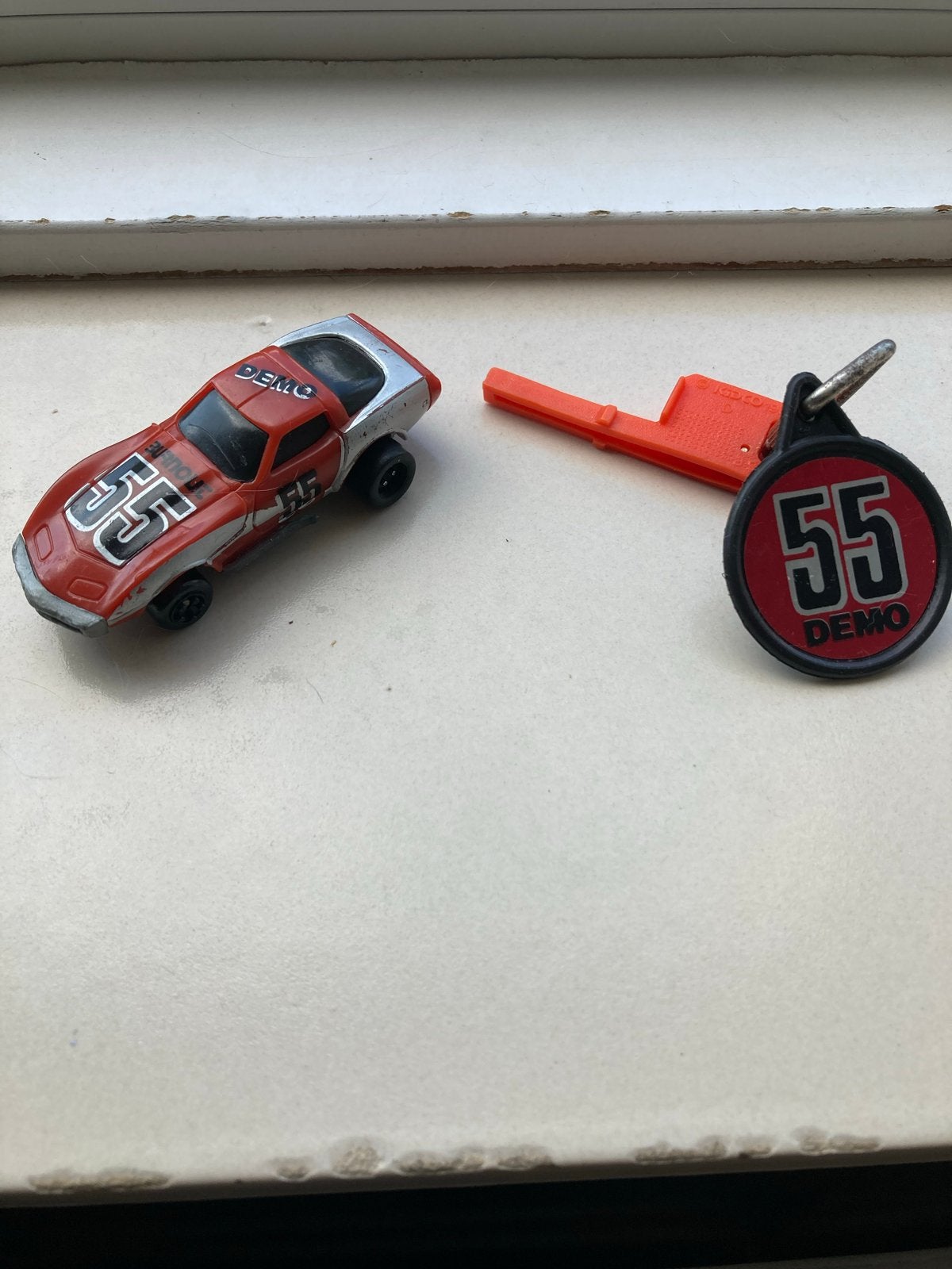Vintage Kidco Burnin' Key Car 1983 - Demolition Car #55, Ophalen of Verzenden, Zo goed als nieuw