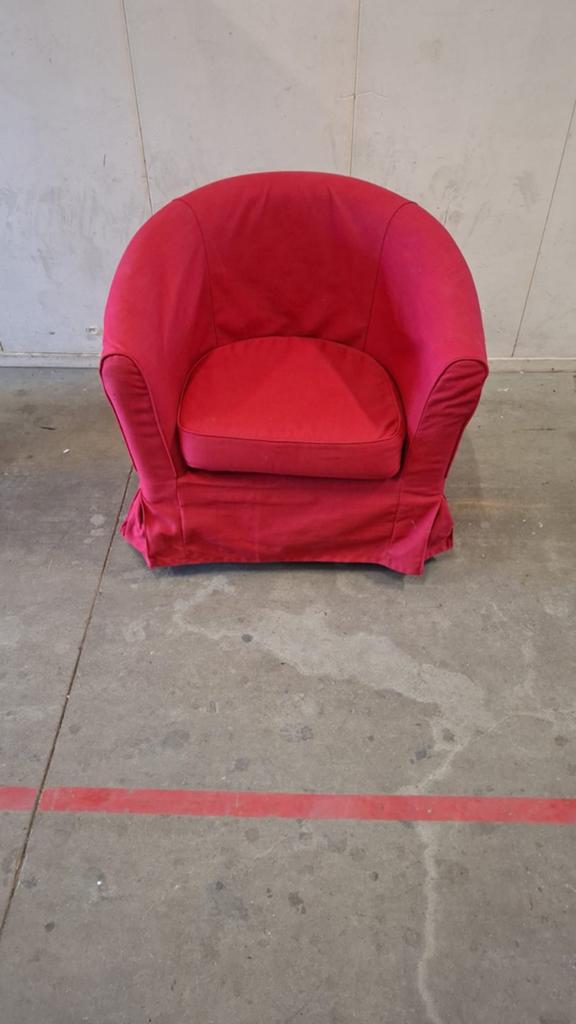 IKEA Tullsta fauteuil - Rood, Huis en Inrichting, Fauteuils, Ophalen, Modern, Comfortabel, Gebruikt, 75 tot 100 cm