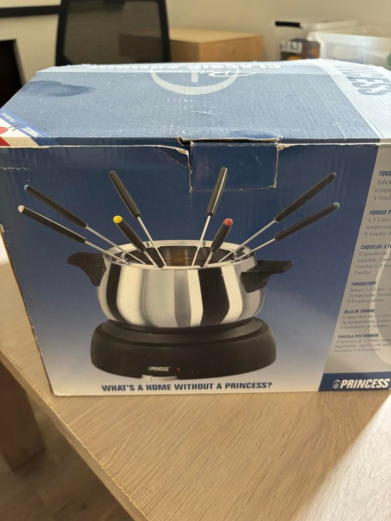 Princess Fondueset - Nieuw in doos, Ophalen of Verzenden, Zo goed als nieuw, Elektrisch, Fondueset