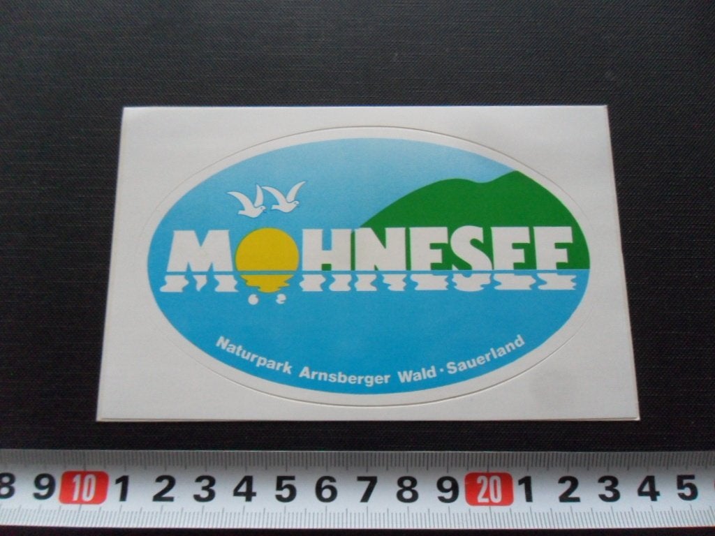 sticker Duitsland MOHNSEE Naturpark Arnsberger Wals Sauerl.*, Ophalen of Verzenden, Zo goed als nieuw