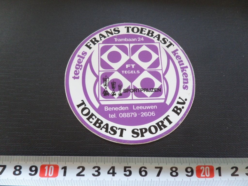 sticker beneden leeuwen FRANS TOEBAST tegels keukens sport, Ophalen, Zo goed als nieuw