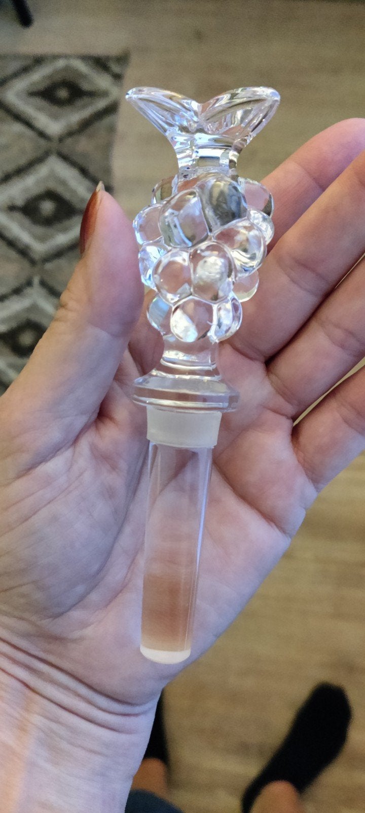 vintage wijnfles stopper kristalglas, Antiek en Kunst, Antiek | Glas en Kristal, Ophalen