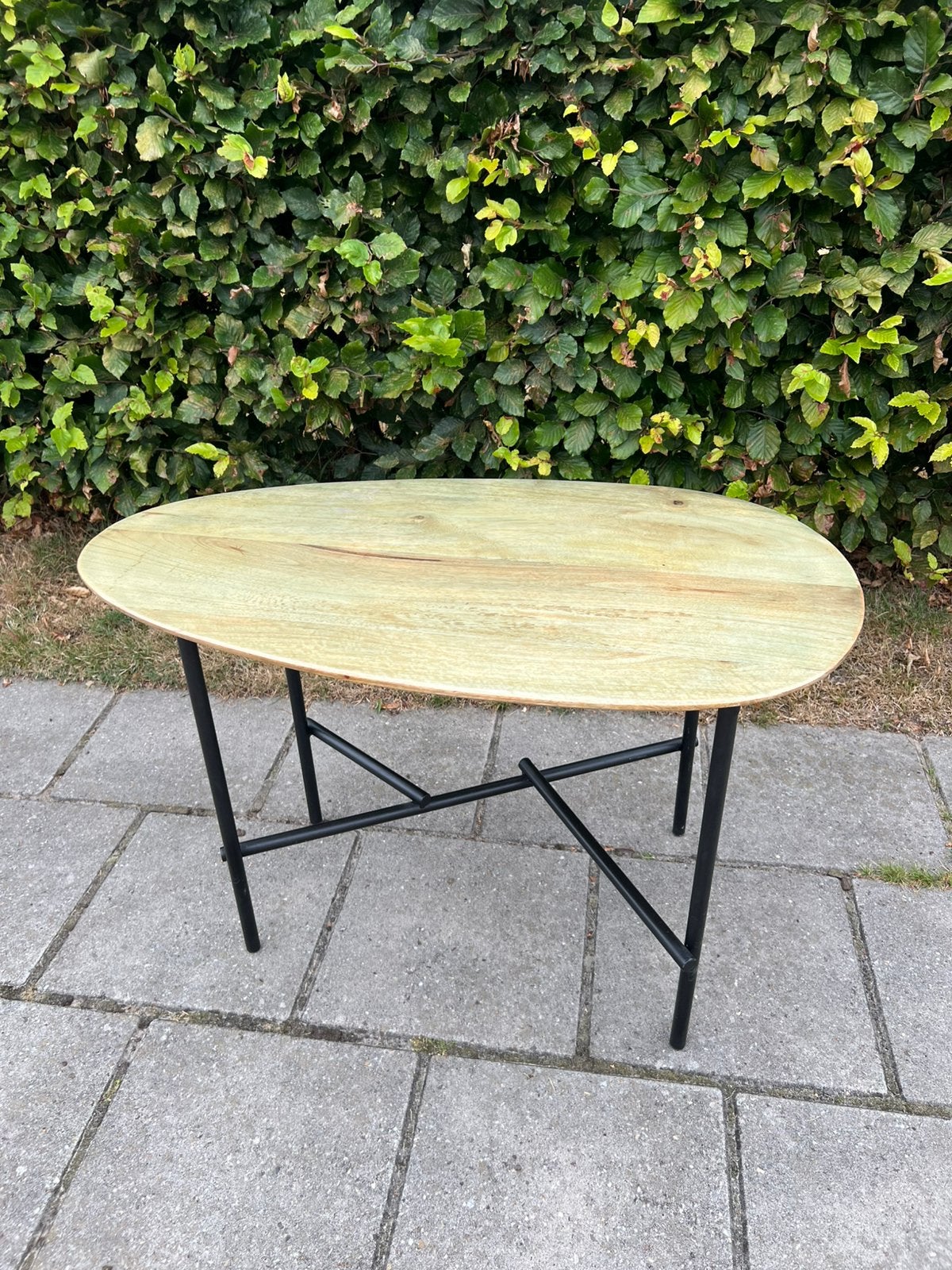 Te Koop : Salontafel Bijzettafel Tafel Tafeltje Hout Metaal, Overige houtsoorten, Gebruikt, Minder dan 50 cm, 5 – 50