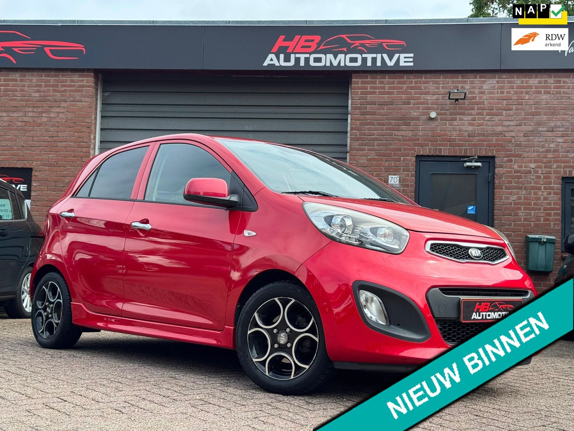 Kia Picanto 1.2 CVVT WORLD CUP ED/ 5DRS/AIRCO/ELRAM/2DE EIG., Auto's, Kia, Voorwielaandrijving, Euro 5, 86 pk, Gebruikt