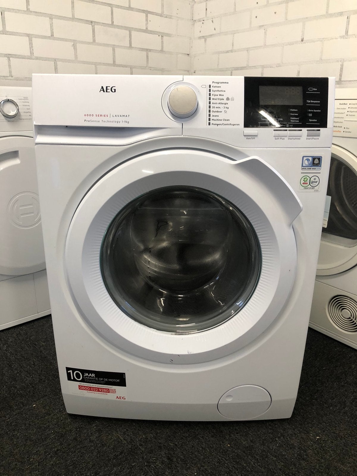 9KG AEG Lavamat 6000 1400 toeren MET GARANTIE wasmachine, Ophalen, 1200 tot 1600 toeren, 8 tot 10 kg, Energieklasse A of zuiniger