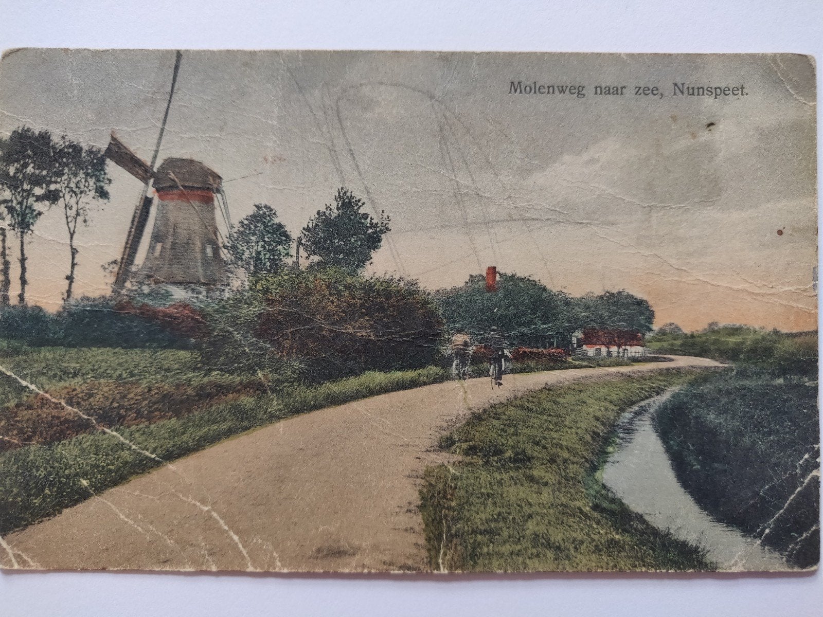 g11 Nunspeet molen, Verzamelen, Ophalen of Verzenden, 1920 tot 1940, Gelderland