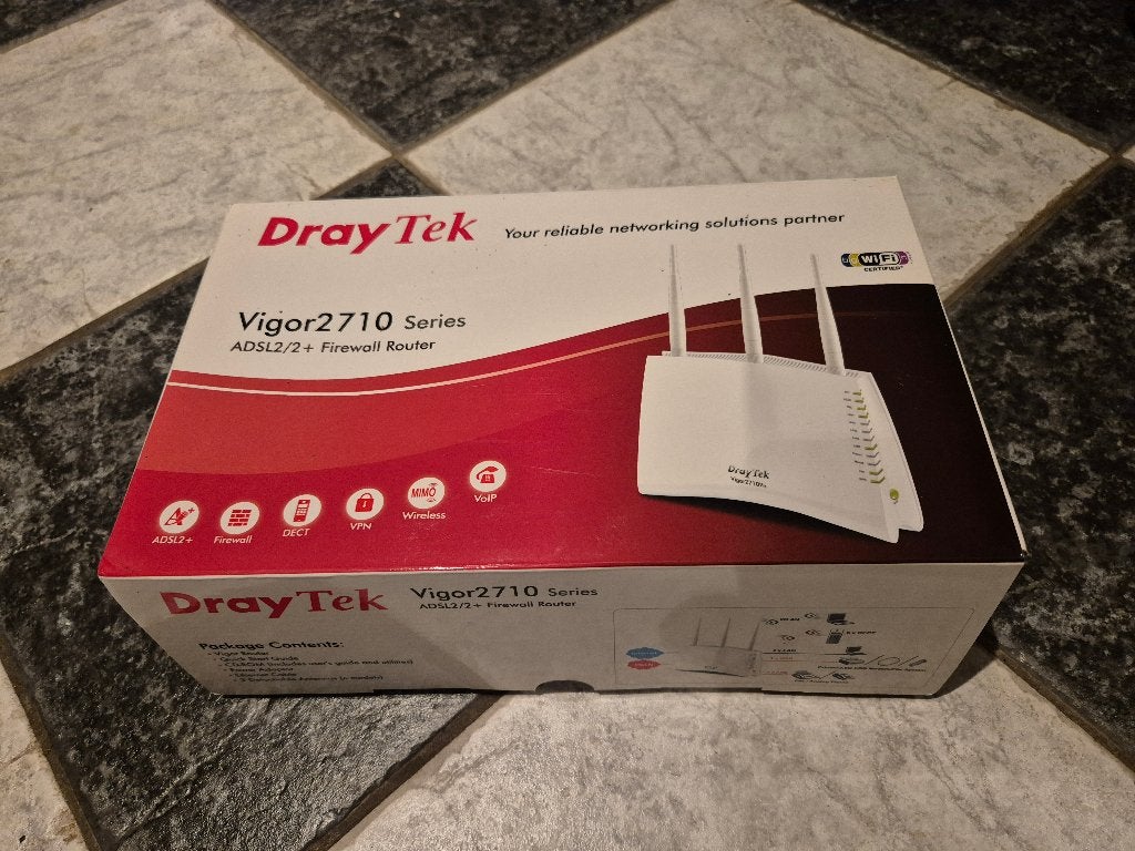 Dray Tek Vigor 2710n NIEUW, Ophalen of Verzenden, Nieuw, Router, DrayTek Vigor