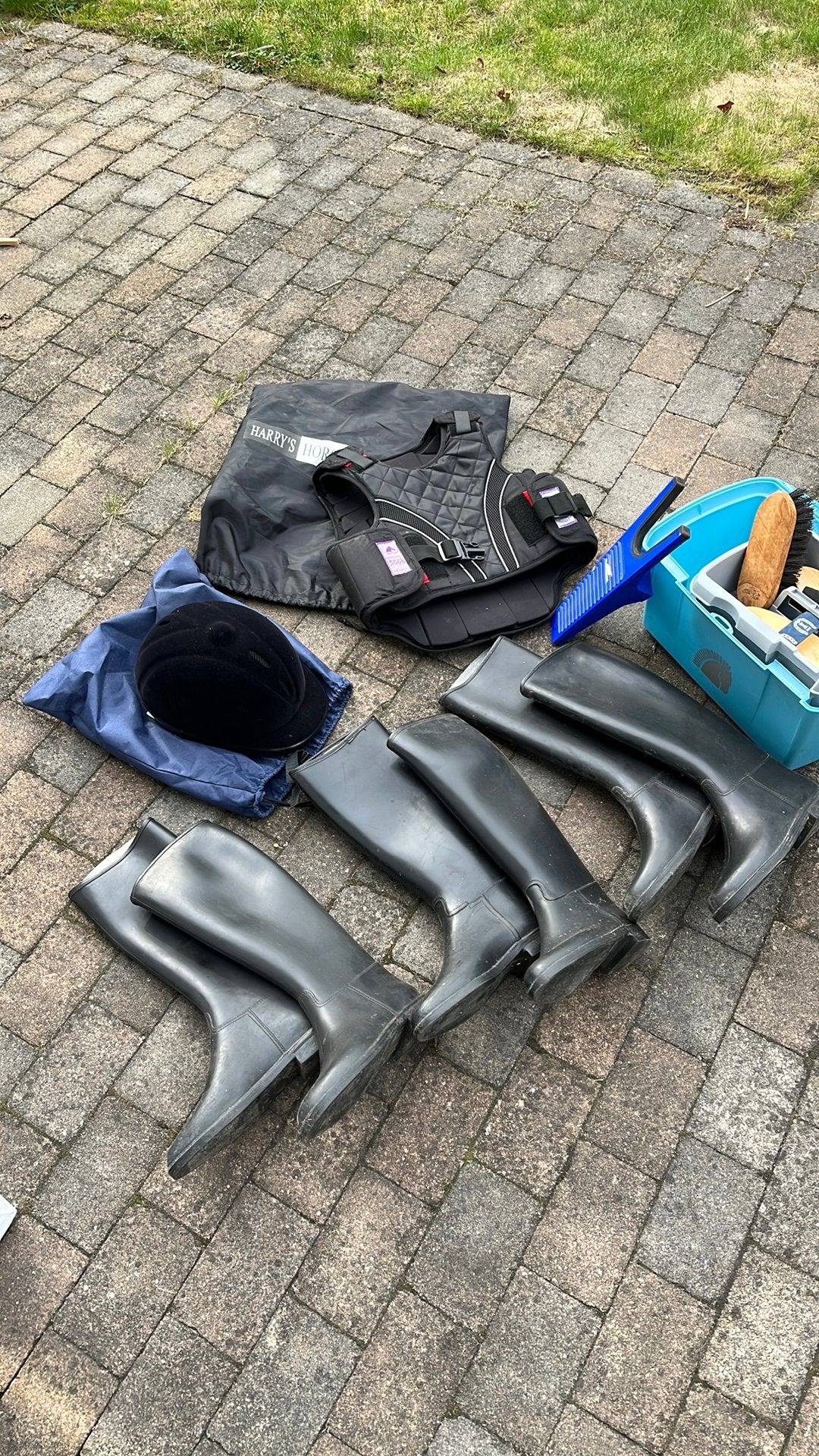 Paardrij-laarzen, bodyprotector etc., Ophalen, Gebruikt, Overige disciplines, Overige typen