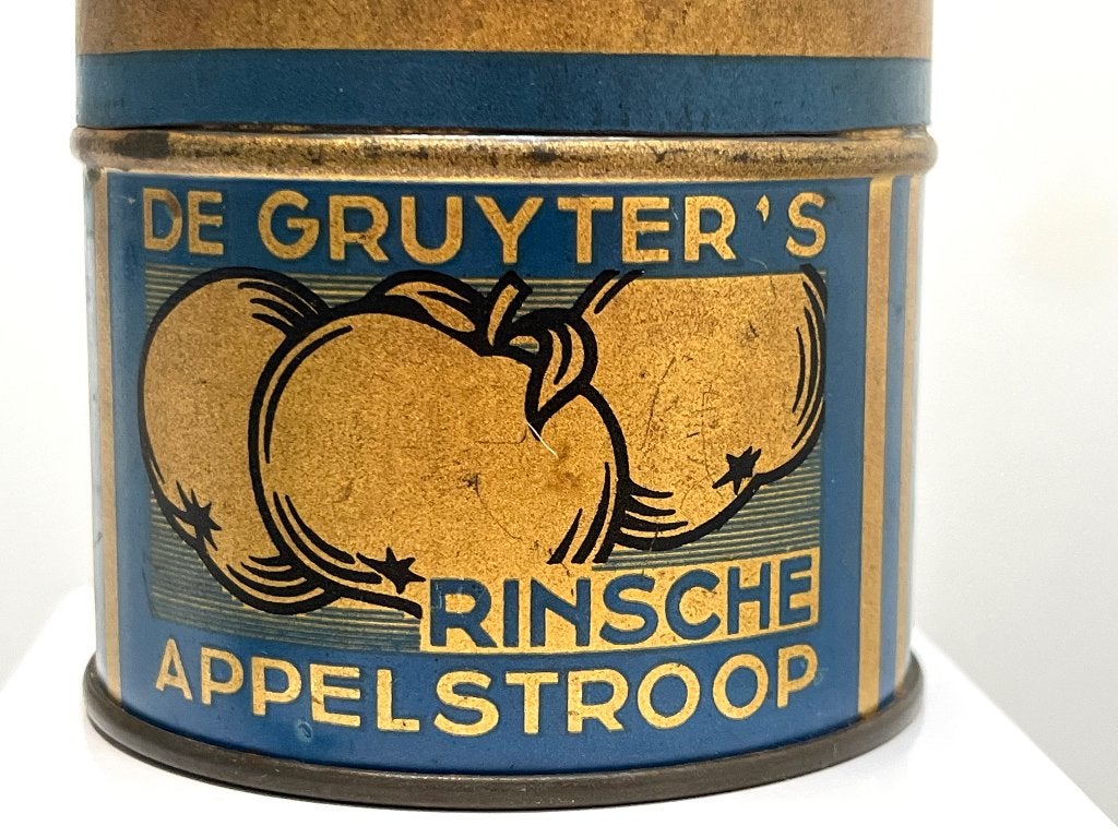 Spaarpot van blik De Gruyter Rinsche Appelstroop, Ophalen of Verzenden, Gebruikt, Overige, Overige merken
