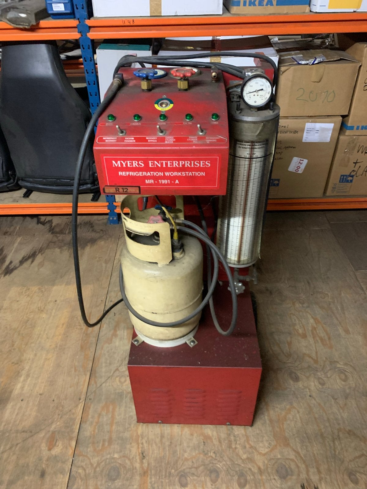 Twee airco vulstations: R134A en R12 (ombouwbaar), Ophalen of Verzenden, Gebruikt