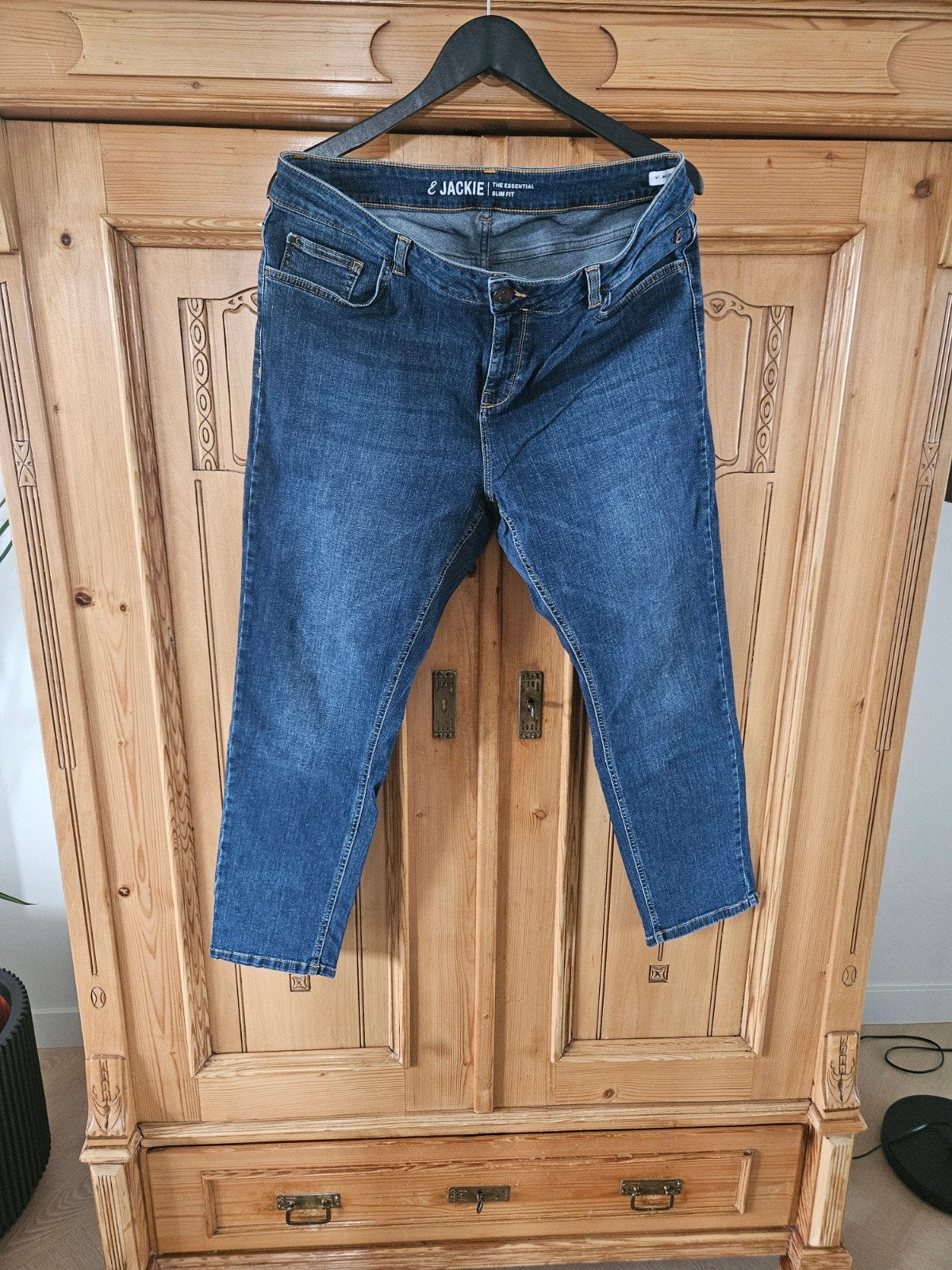 Dames spijkerbroek. Jackie Slim Fit. Miss Etam. 44/28", Kleding | Dames, Blauw, Overige jeansmaten, Ophalen of Verzenden, Miss Etam