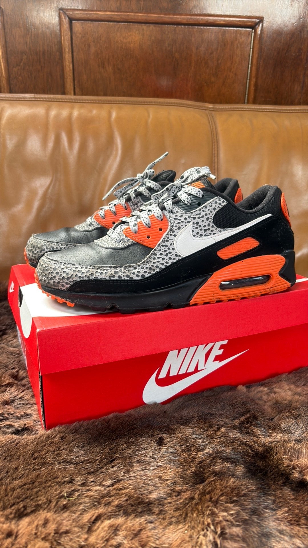 Nike airmax 90 safari, Ophalen of Verzenden, Zo goed als nieuw, Overige kleuren