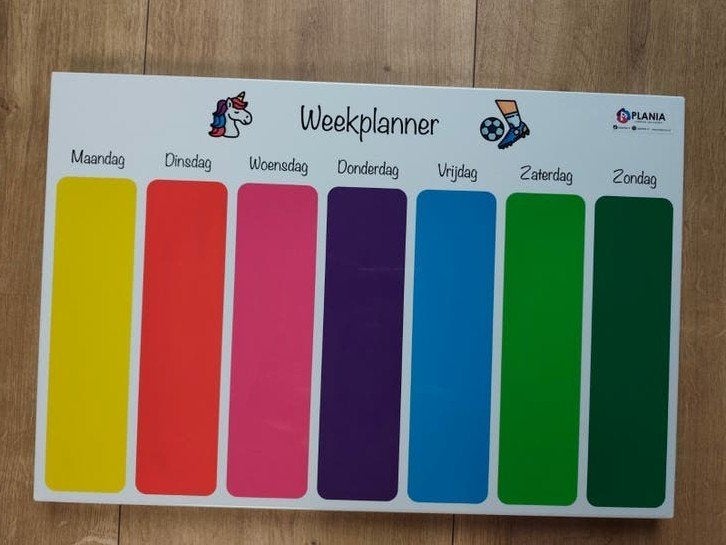 Plania Weekplanner met magneetjes, Ophalen of Verzenden