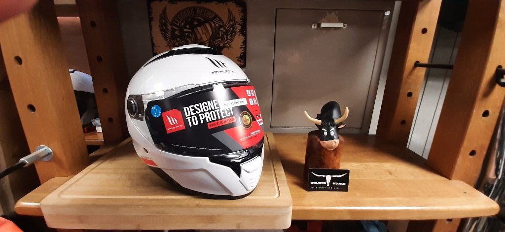 mt thunder 4 helm wit XL motor scooter helm brommer helm XL, Pascalstraat 6 1704 RD Heerhugowaard, Dames, XL, Ophalen of Verzenden
