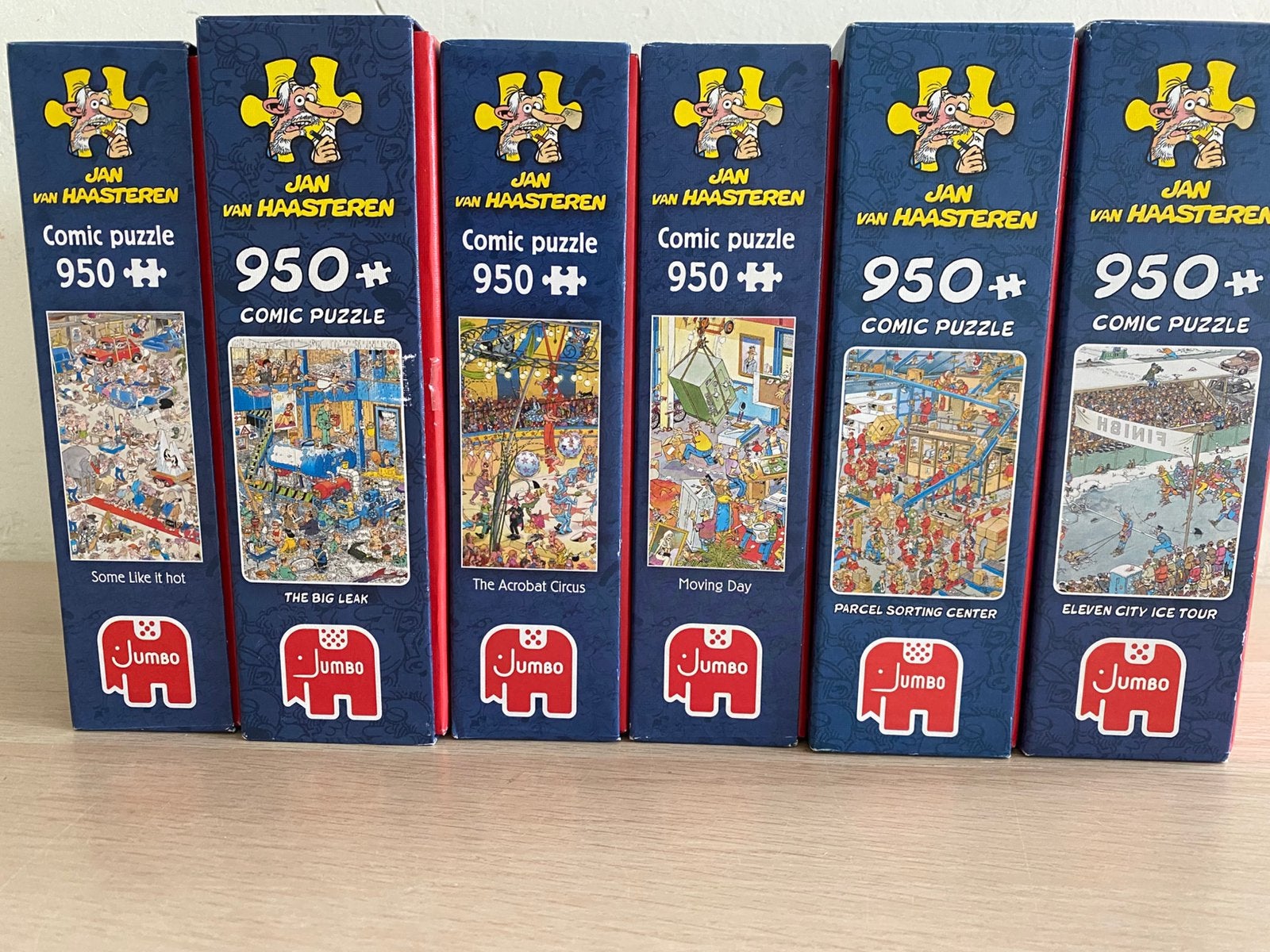 6 puzzels van Jan van Haasteren, Ophalen, Zo goed als nieuw