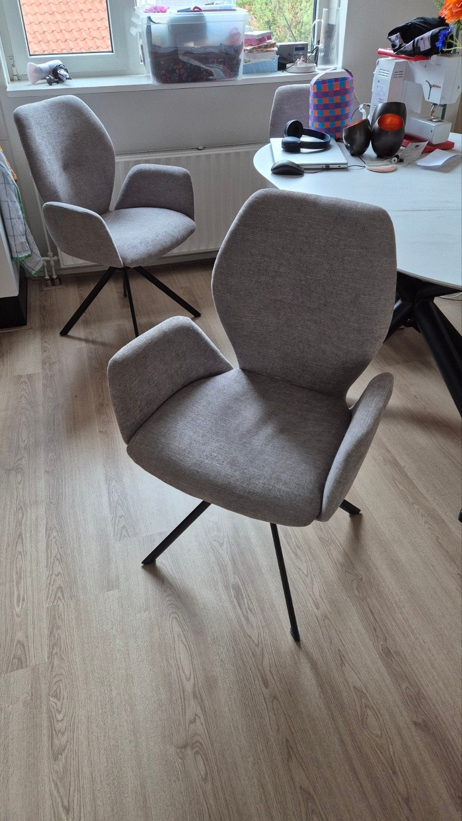 Stoelen Goossens, Ophalen, Zo goed als nieuw, Grijs, Twee