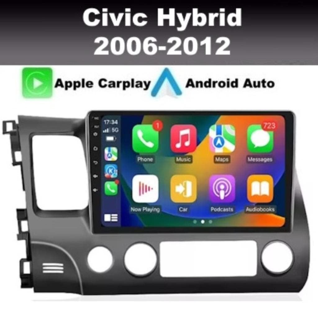 Honda Civic Hybrid android 13 dab+ APPLE CARPLAY ANDROIDAUTO, Auto diversen, Autoradio's, Ophalen of Verzenden, Nieuw