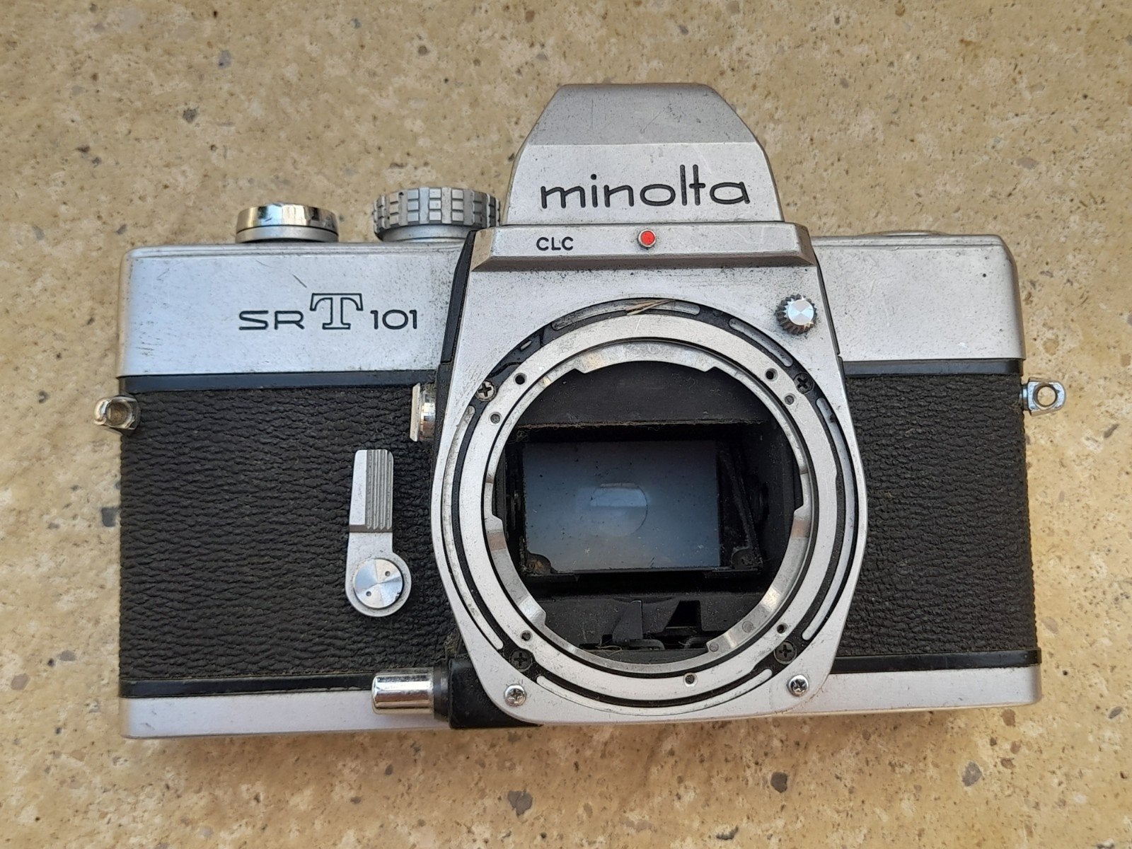 Minolta SRT 101 spiegelreflexcamera - Vintage camera, Ophalen of Verzenden, Gebruikt, Spiegelreflex, Minolta