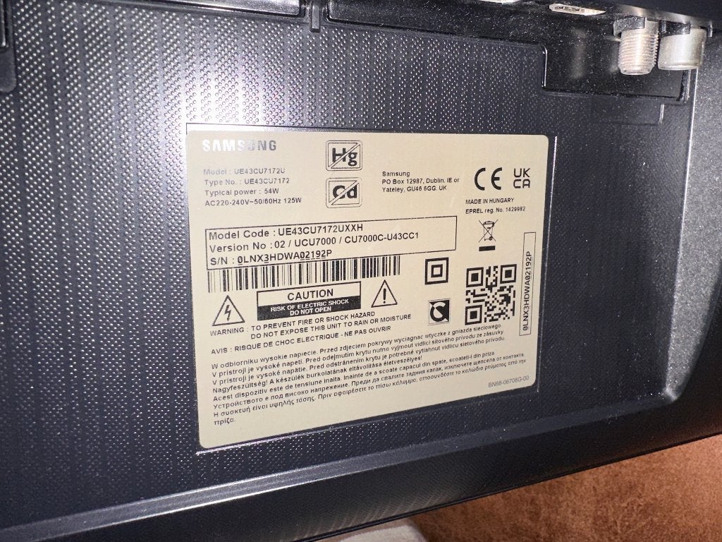 Te koop: Samsung smart TV, Ophalen, LED, 50 Hz, Zo goed als nieuw