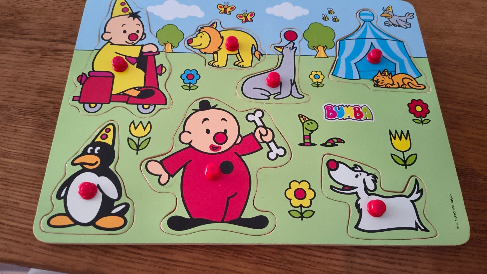 bumba houten puzzel, Ophalen of Verzenden, Minder dan 10 stukjes, Zo goed als nieuw, 6 maanden tot 2 jaar