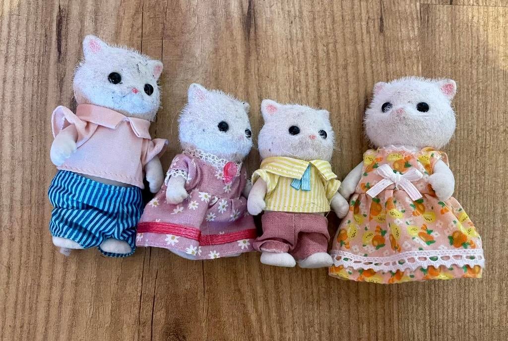 Sylvanian Families wit kattengezin, Ophalen, Gebruikt