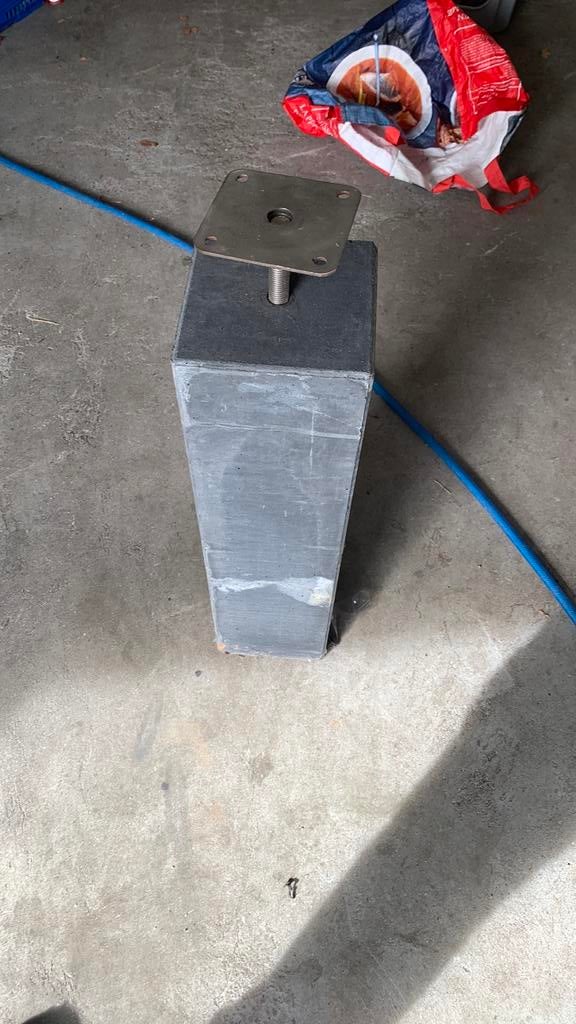 Verstelbare gladde beton poer grijs antraciet, Ophalen of Verzenden, Zo goed als nieuw