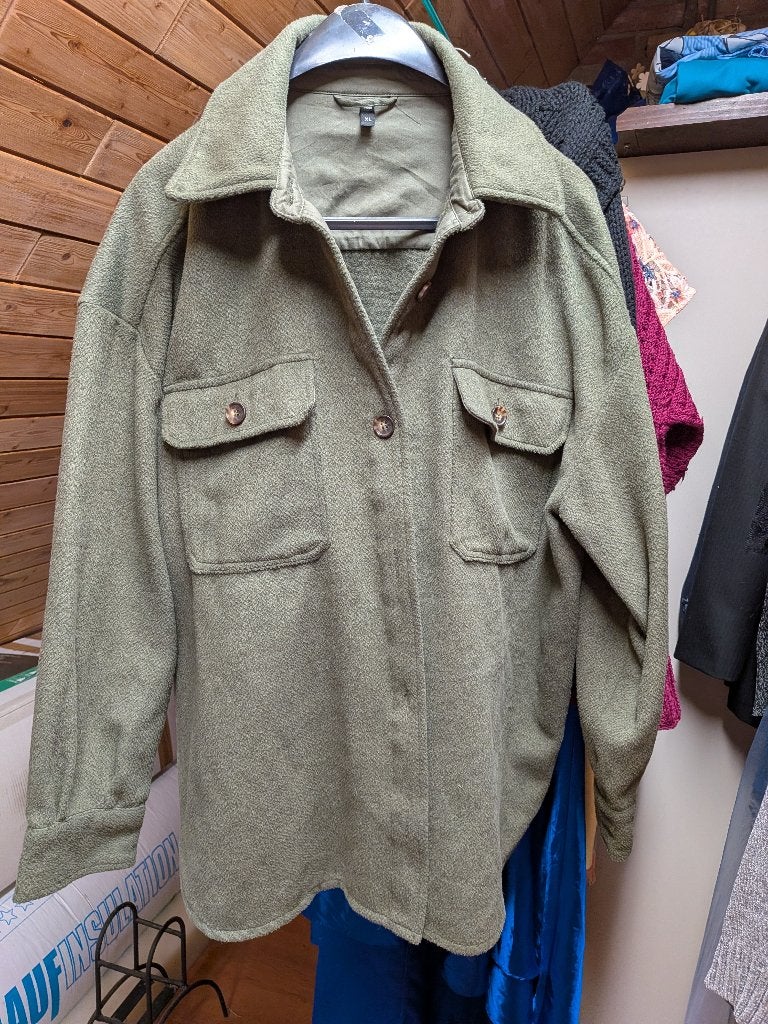 blouse jas maat xl hema, Ophalen of Verzenden, Zo goed als nieuw, Maat 46/48 (XL) of groter, Groen