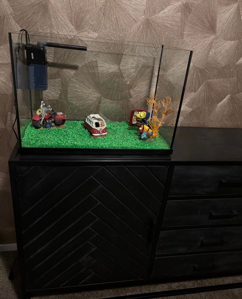 Te koop aquarium Superfish start 70 liter, Ophalen of Verzenden, Gebruikt, Leeg aquarium
