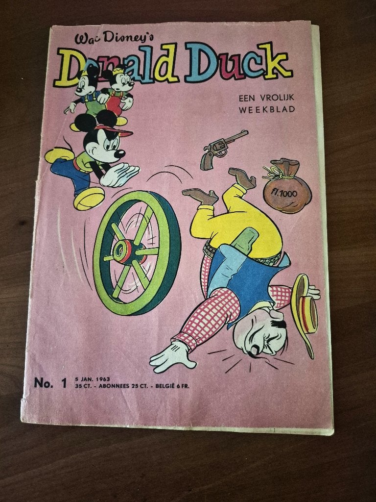 Donald Duck 1963 (4 stuks), Gelezen, Ophalen of Verzenden, Walt Disney, Eén stripboek