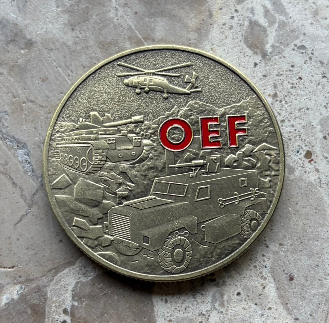US Army Operation Enduring Freedom Afghanistan coin, Verzamelen, Ophalen of Verzenden, Landmacht, Amerika, Embleem of Badge