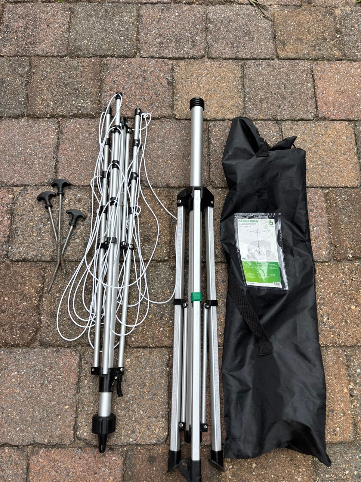 Bowcamp mobiele droogmolen voor op de camping – lichtgewicht, Ophalen, Zo goed als nieuw, Droogmolen