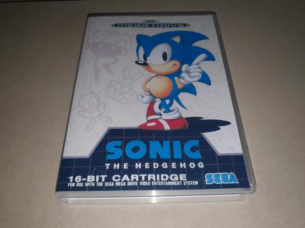 Sonic The Hedgehog Sega Mega Drive Game Case, Avontuur en Actie, Verzenden, 1 speler, Zo goed als nieuw