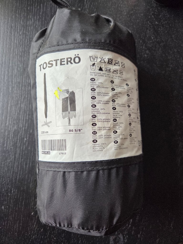 Tosterö parasolhoes 220 cm, Ophalen, 2 tot 3 meter, Parasolhoes