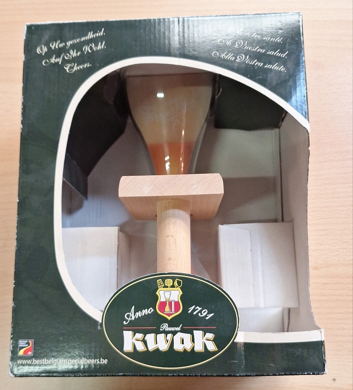 Pauwel Kwak geschenkverpakking glas en houder, Ophalen of Verzenden, Nieuw, Glas of Glazen, Overige merken