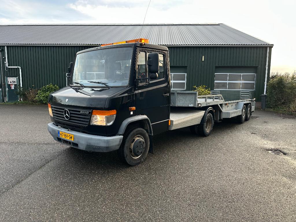 Mercedes-Benz Vario 614 814 BE 12 ton Veldhuizen oplegger, 4 cilinders, Zwart, Bedrijf, Euro 4