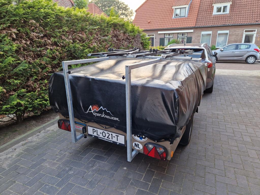 Degelijk imperiaal met disselbak voor vouwwagen, Caravans en Kamperen, Ophalen