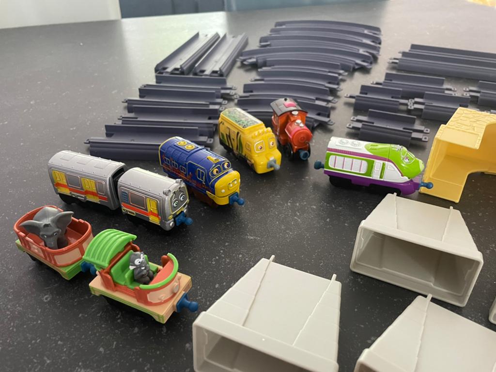 38 delige treinbaan tv serie Chuggington, Kinderen en Baby's, Speelgoed | Thomas de Trein, Ophalen of Verzenden, Zo goed als nieuw
