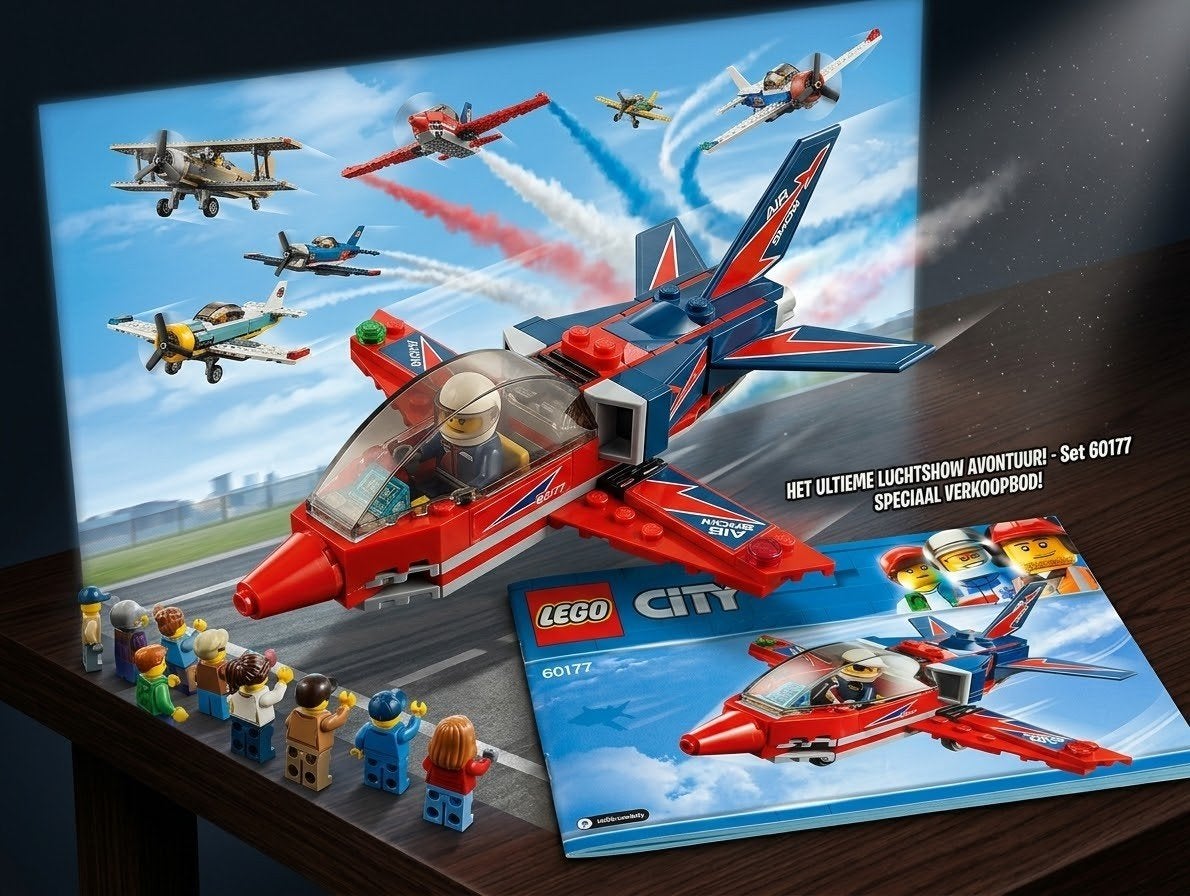 LEGO City 60177 Straaljager, Ophalen of Verzenden, Zo goed als nieuw