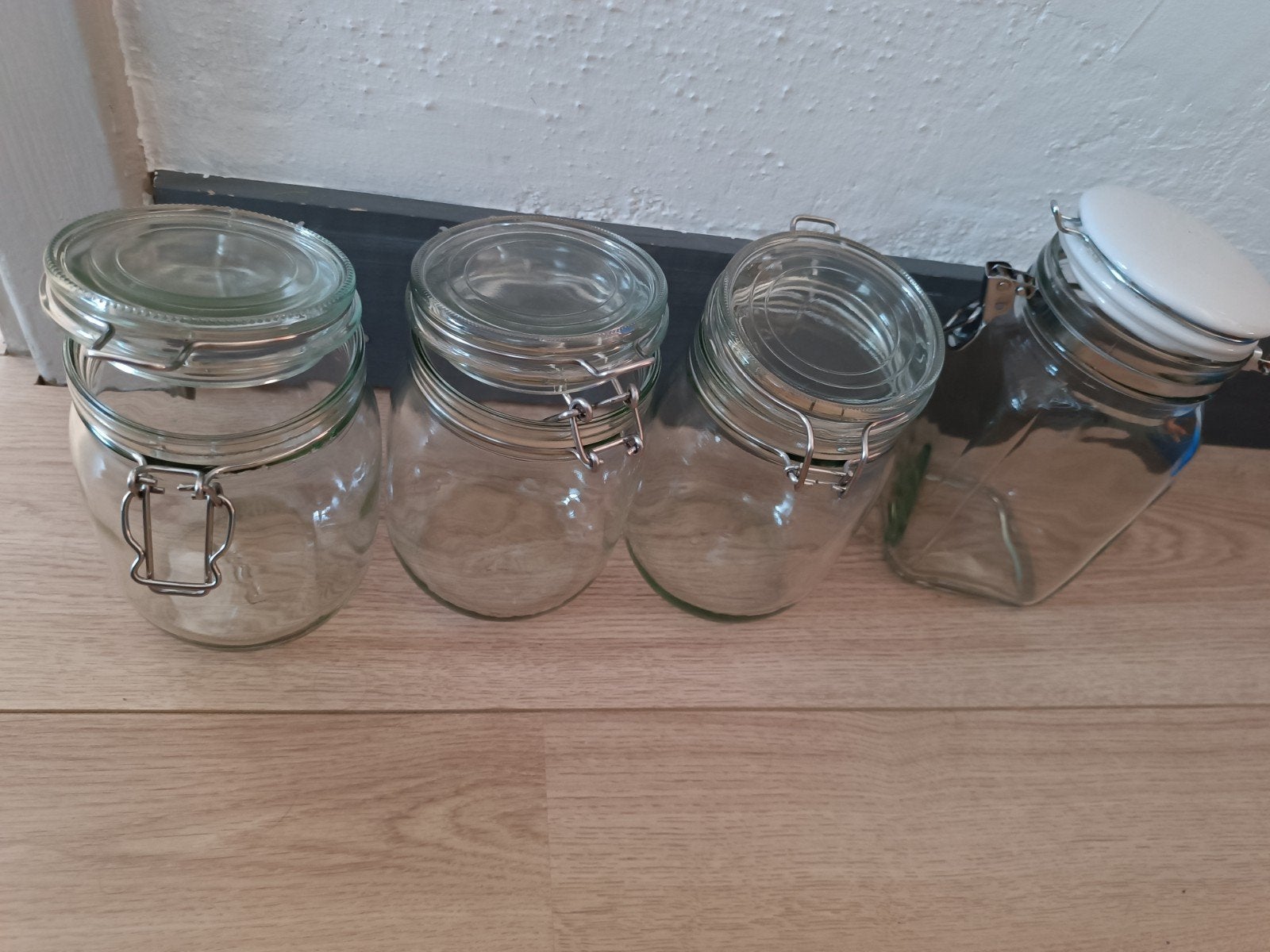 4 weckpotten, merk Ikea en 1 ander merk, Ophalen, Voorraadpot, Overige merken, Glas