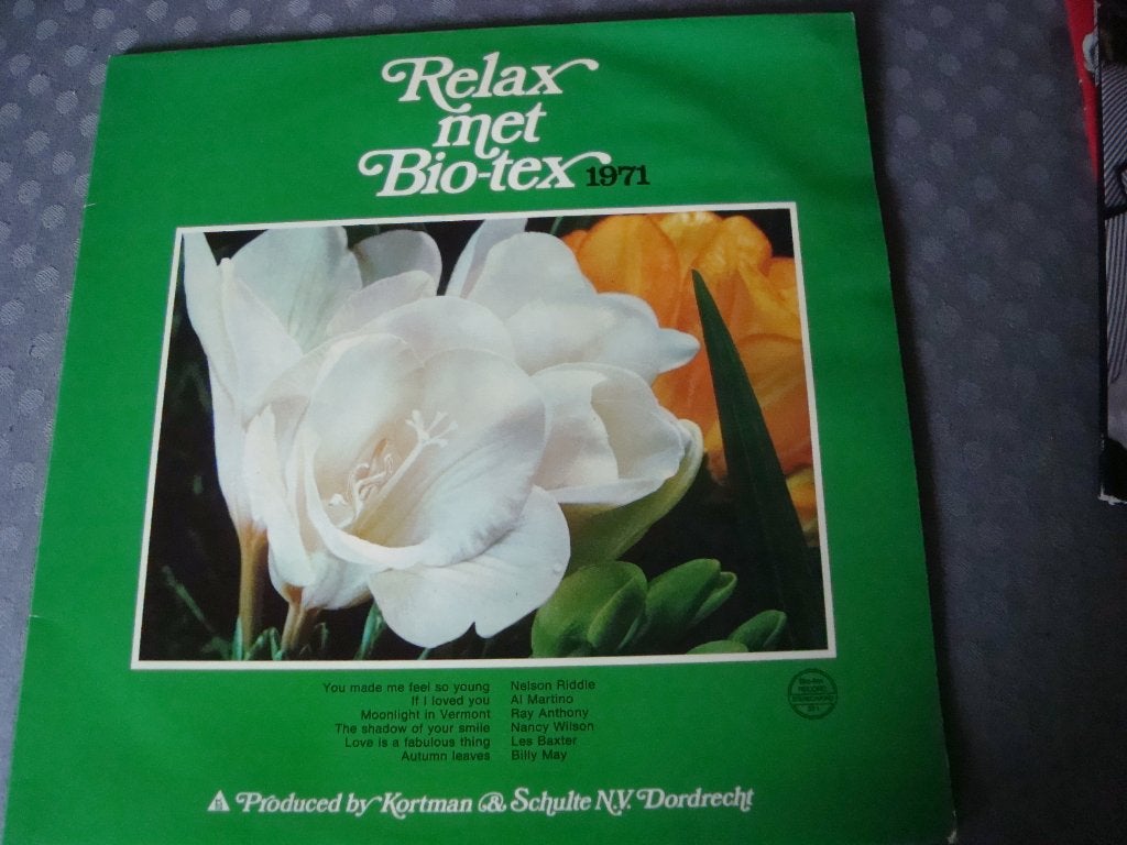 Relax met bio tex 1971, Cd's en Dvd's, Vinyl | Overige Vinyl, Ophalen of Verzenden, Zo goed als nieuw, 12 inch