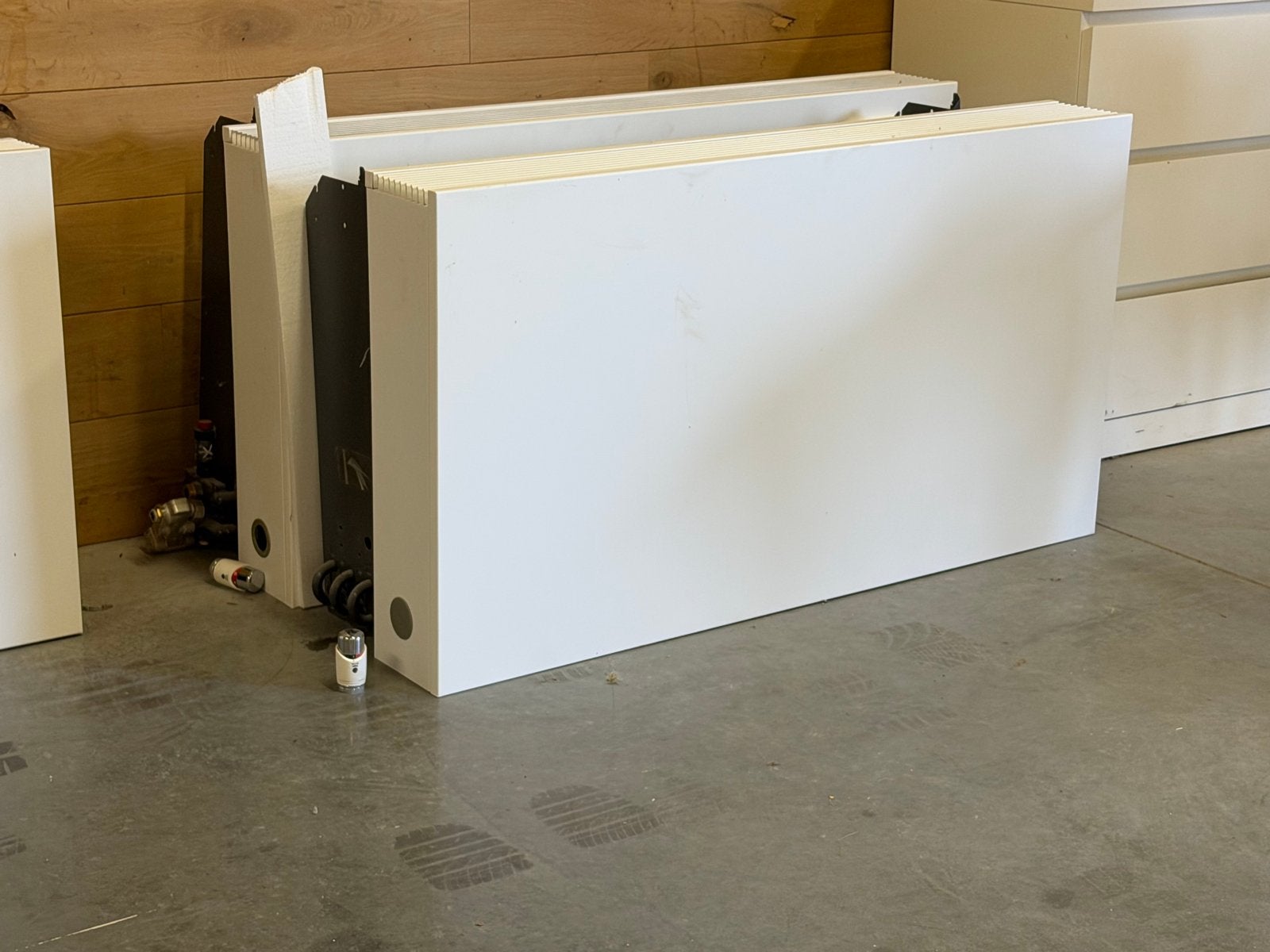 Set van 3 radiatoren: 1 grote en 2 kleinere, Ophalen, 30 tot 80 cm, Gebruikt, Radiator