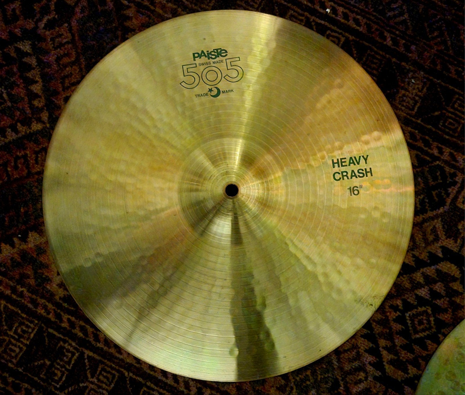 Paiste 505 Heavy Crash 16 inch bekken, Ophalen of Verzenden, Gebruikt