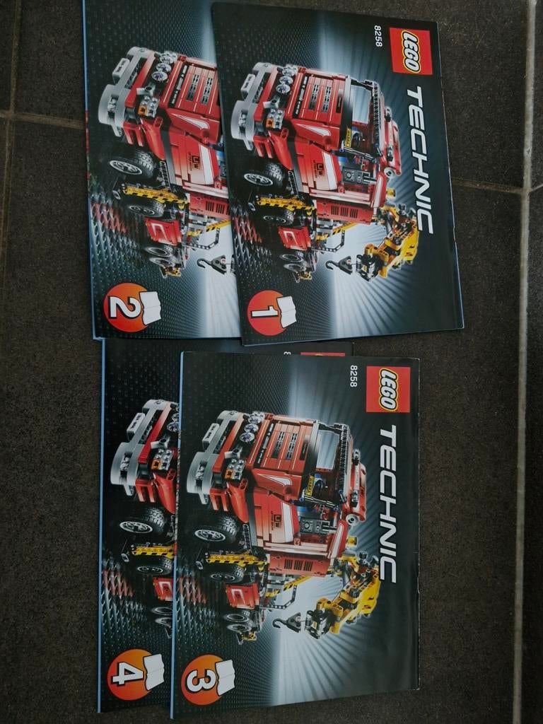 Lego Technic 8258 Kraanwagen met instructieboekjes, Ophalen of Verzenden, Gebruikt, Complete set, Lego